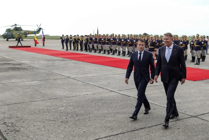 Emmanuel Macron şi Klaus Iohannis FOTO Inquam Photos / Octav Ganea