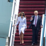 Melania si Donald Trump Air Force One FOTO EPA