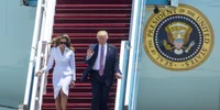 Melania si Donald Trump Air Force One FOTO EPA