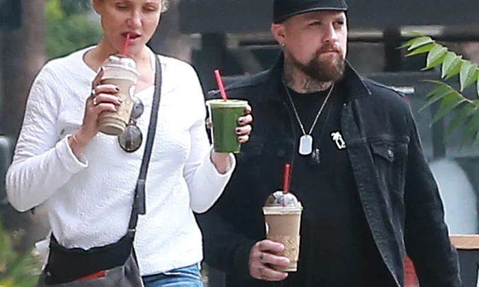Exclusive Cameron Diaz & Benji Madden Stop For Organic Juice In Studio City jpeg