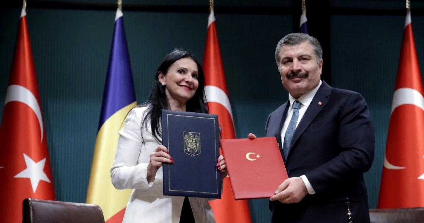 Ministrul roman al Sănătăţii şi ministrul turc al Sănătăţii FOTO Ministerul Sănătăţii