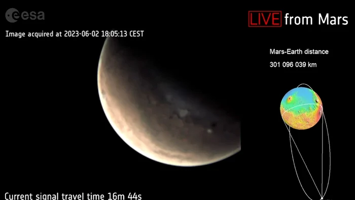 Transmisiune în direct de pe Planeta Marte FOTO: Captură video