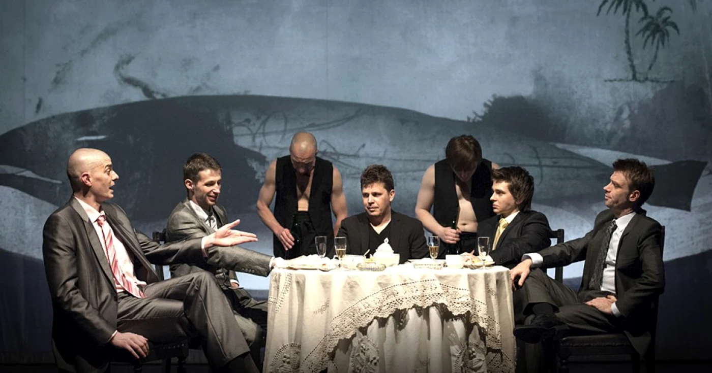 Imagine din timpul spectacolului Peer Gynt FOTO