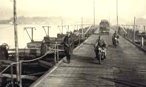Cum arăta podul peste Dunăre construit de Wehrmacht pentru operațiunea Marița jpeg