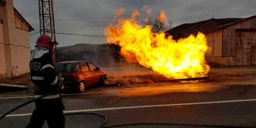 accident incendiu alba