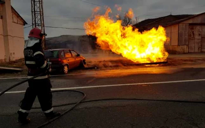 accident incendiu alba