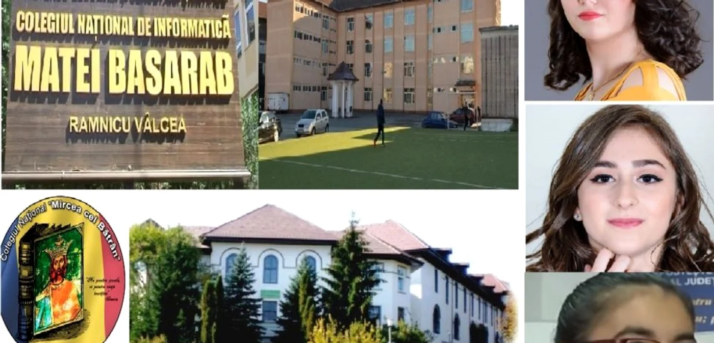 Elevele care au avut media de admitere 10 pentru liceele din Vâlcea Foto colaj