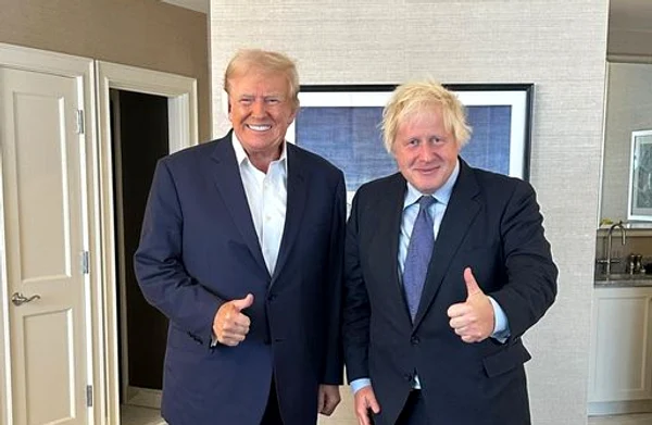 Trump și  s-au întâlnit marți. FOTO Facebook  Boris Johnson