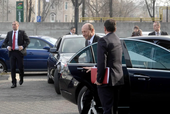 Traian Basescu soseste la sediul Consiliului Superior al Magistraturii FOTO Mediafax