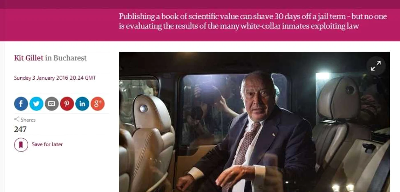 Dan Voiculescu a ajuns vedetă în The Guardian