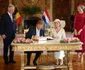 Regina Maxima a Olandei și Regele Willem Alexander în vizită în Belgia, la Regele Philippe și Regina Mathilde