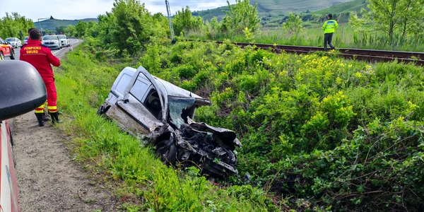 Accident feroviar mortal produs în prima zi de Paște în județul Sibiu pe DN14 Foto IPJ Sibiu