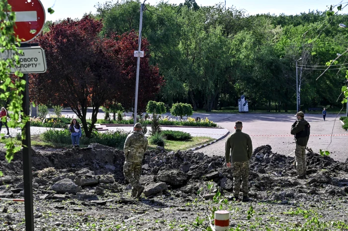 Urmările unui atac cu rachete asupra regiunii Zaporjie FOTO PROFIMEDIA