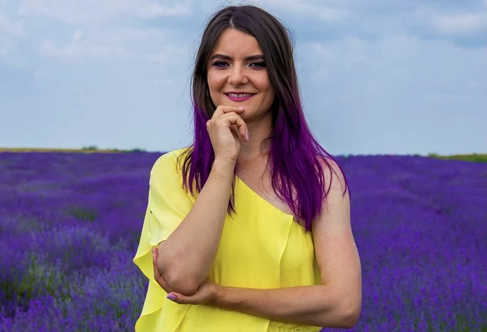 Flori Vioreanu, tânăra care a creat o afacere de succes cu lavandă FOTO Arhiva personală