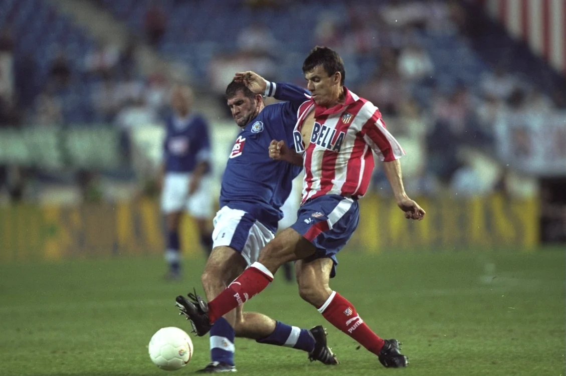 Daniel Prodan (dreapta) în tricoul celor de la Atletico Madrid. FOTO: Gulliver / GettyImages