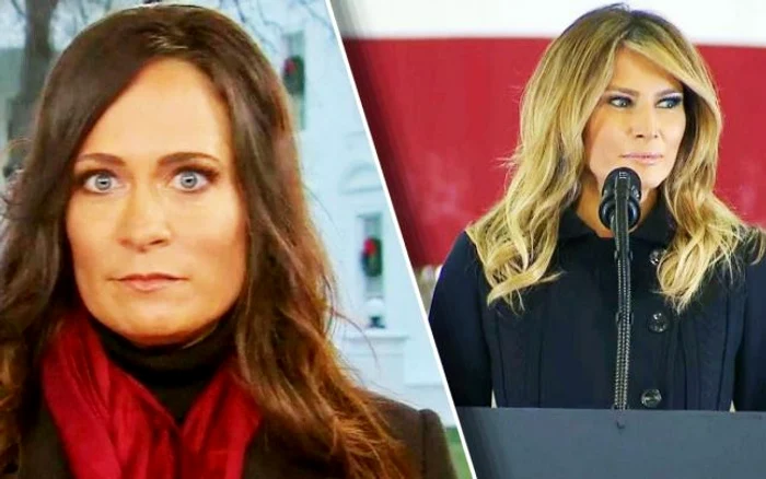 Stephanie Grisham (stanga) si Melania Trump