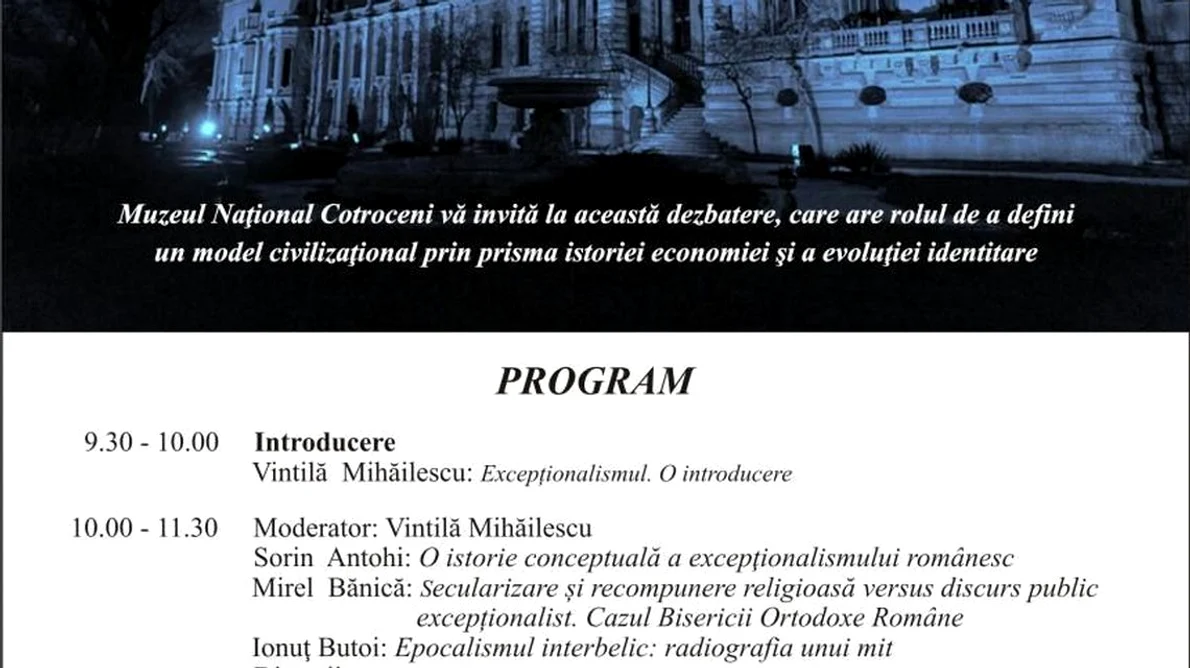 Colocviul „Excepţionalismul românesc: discurs şi realitate“ la Muzeul Naţional Cotroceni jpeg