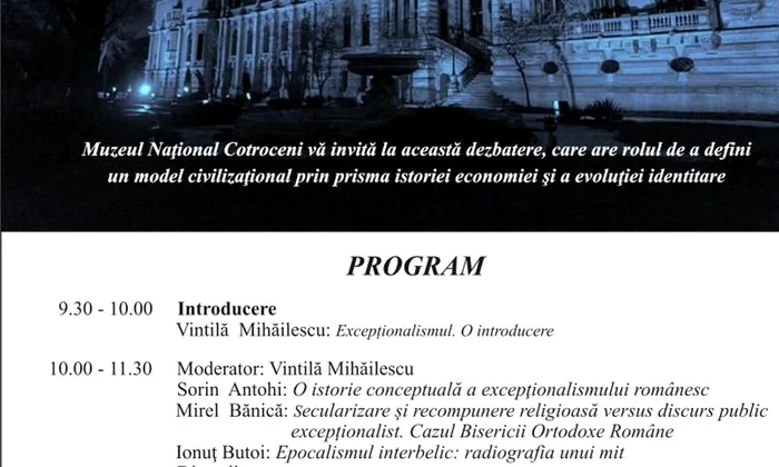 Colocviul „Excepţionalismul românesc: discurs şi realitate“ la Muzeul Naţional Cotroceni jpeg