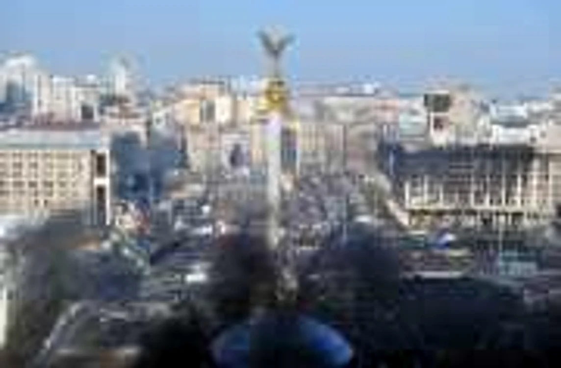 Kievul în timpul revoltelor de pe EuroMaidan în februarie 2014