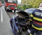 Accident pe Valea Oltului - DN7 - La apeduct Brezoi - coliziune între un TIR şi un autoturism soldată cu o victimă şi blocarea traficului Foto Adevărul