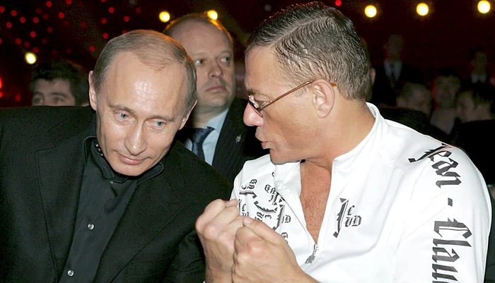 Vladimir Putin și Jean-Claude Van Damme FOTO Twitter