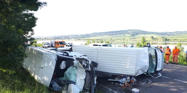 Accident Buneşti. FOTO ISU Suceava