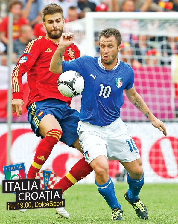 
    Italia - Croaţia joi, 19.00, DolceSport (fotografii: Reuters)  