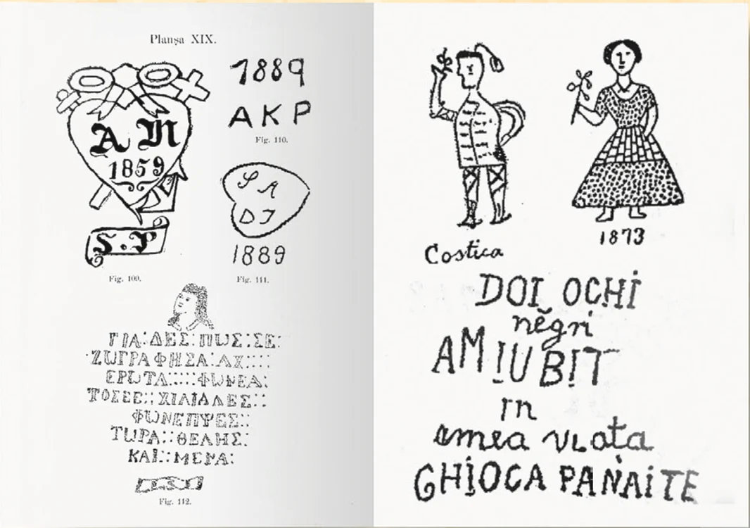 Imagini cu tatuaje din cartea medicului Nicolae Minovici