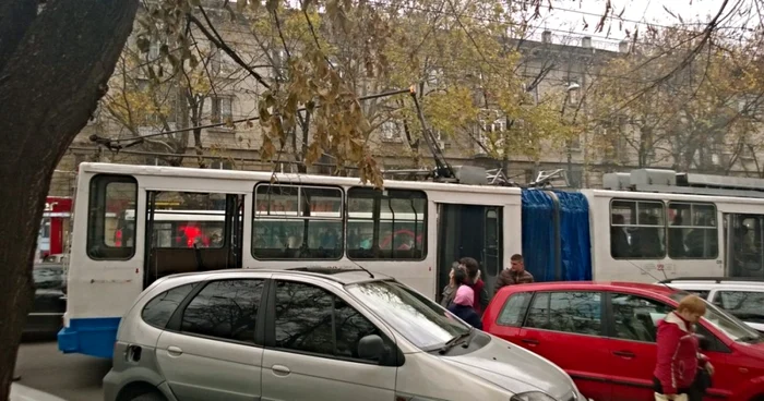 troleibuz accidentat chisinau