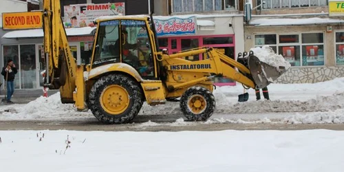 Deszăpezire pe străzile oraşului