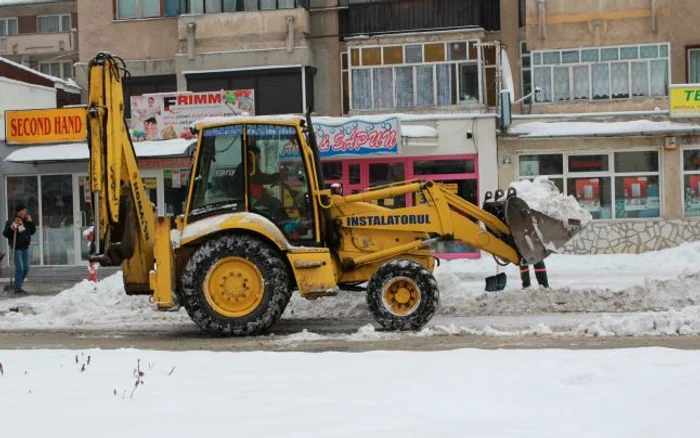 Deszăpezire pe străzile oraşului