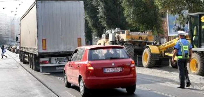 Iaşi: Trafic strangulat din cauza lucrărilor în zona Gării