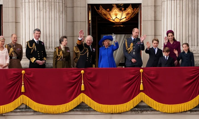 Regele Charles, Regina Camilla, Prințul William, Kate Middleton și alți membrii ai familiei regale foto Profimedia (2) jpg