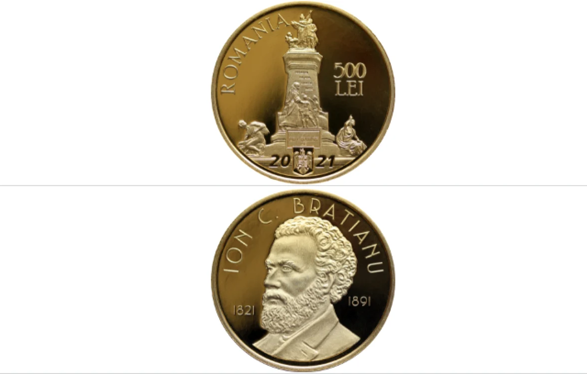 moneda aur bratianu Foto BNR