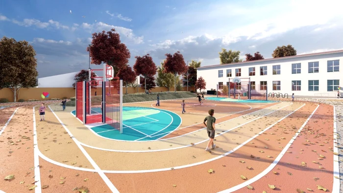 Așa va arăta curtea Școlii 153 după ce va fi modernizatăFotografii: Primăria Sectorului 6