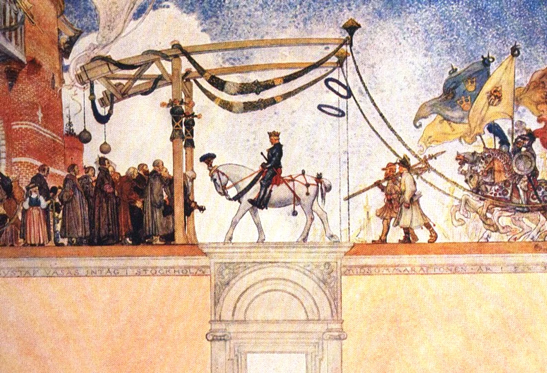 The Entry of King Gustav Vasa of Sweden into Stockholm color jpg jpeg