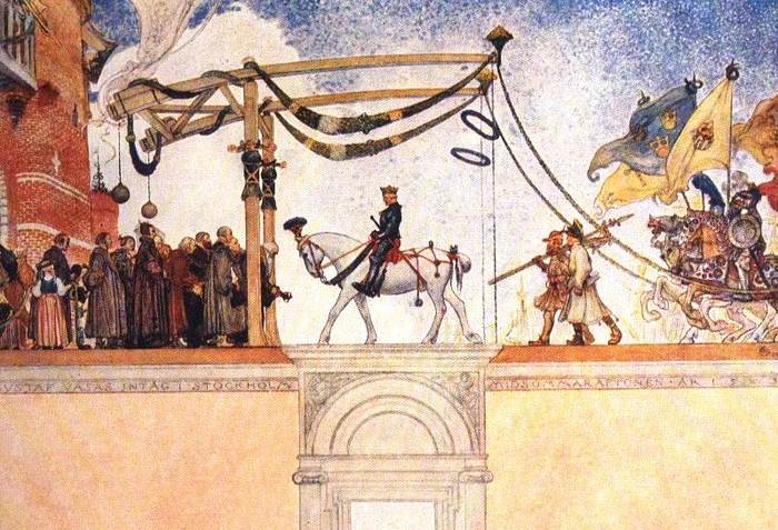 The Entry of King Gustav Vasa of Sweden into Stockholm color jpg jpeg