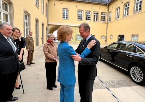 Majestatea Sa Margareta cu Marele Duce Henri al Luxemburgului. FOTO: Casa Regală