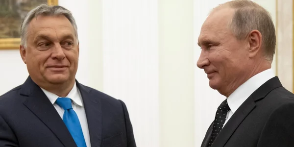 Viktor Orban (stanga) primit la Kremlin de catre Vladimir Putin FOTO EPA-EFE