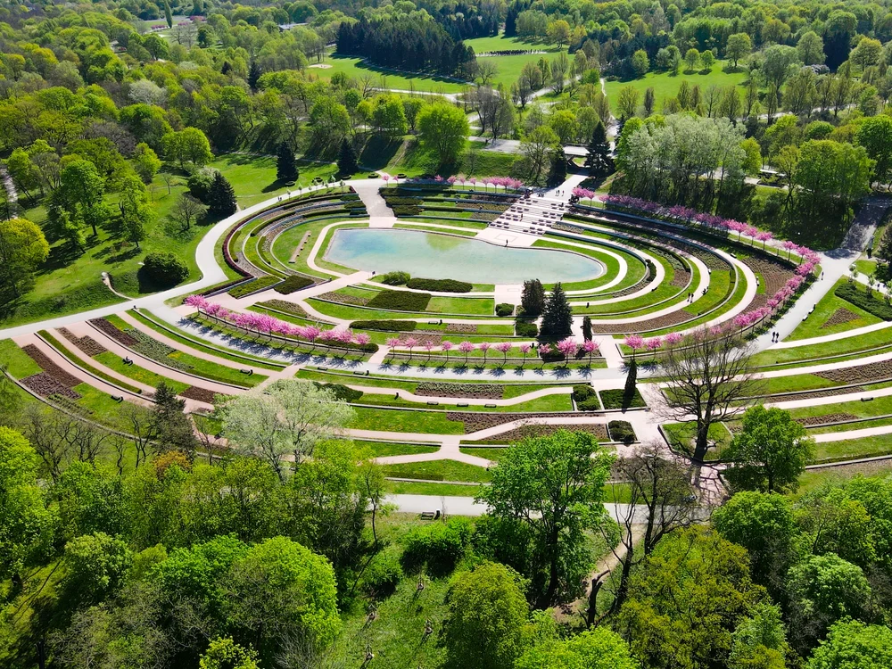 Cel mai mare parc din Poznan.