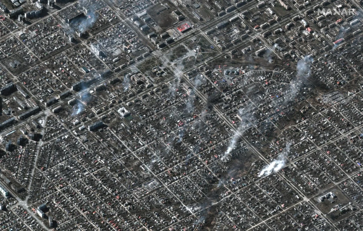 Mariupol 22 martie FOTO EPA-EFE/Maxar Technologies