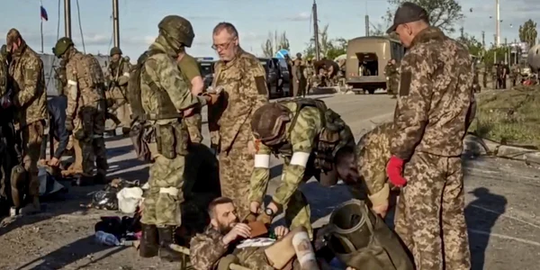 Evacuare militari ucraineni Azovstal - 17 mai 2022 / FOTO EPA-EFE