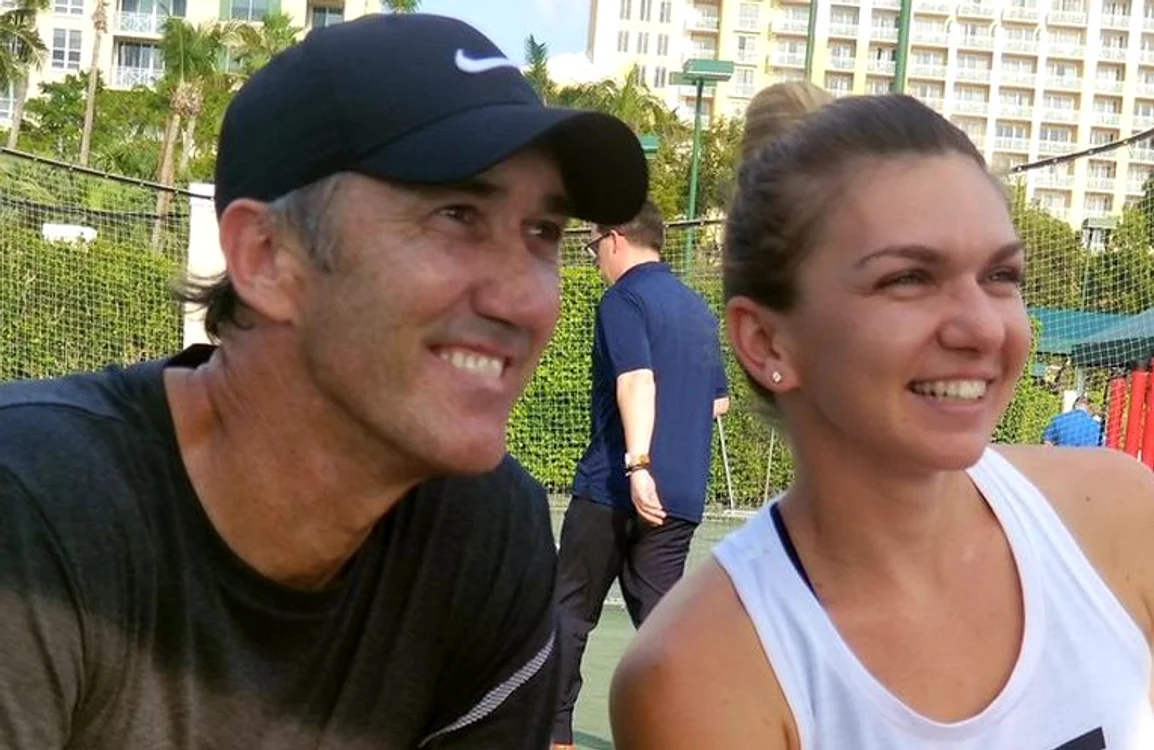 
    Darren Cahill va fi din nou alături de Simona Halep în RomâniaFoto: Facebook  