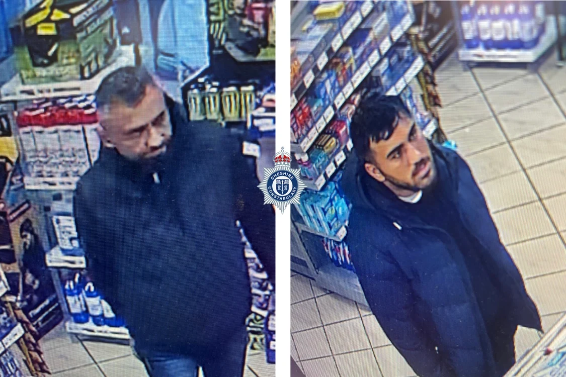 Ion Zaharia și Samir Barbulesteanu în acțiune, la furat FOTO:Facebook/Cheshire Police