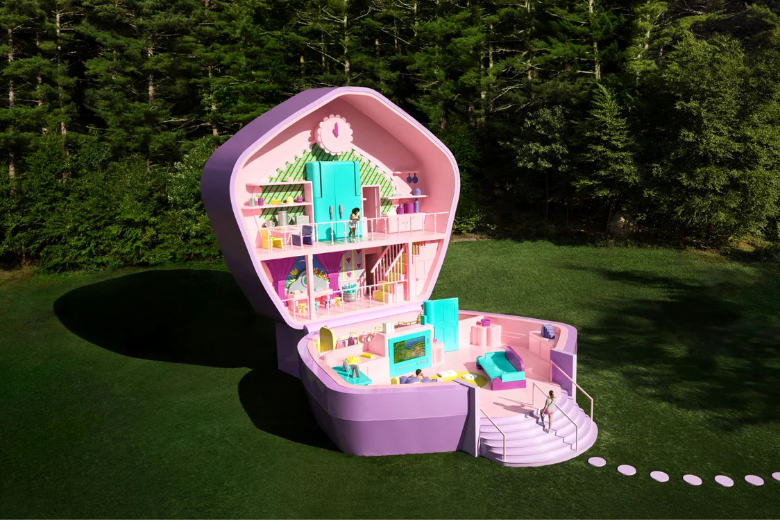 Casa Polly Pocket în mărime naturală