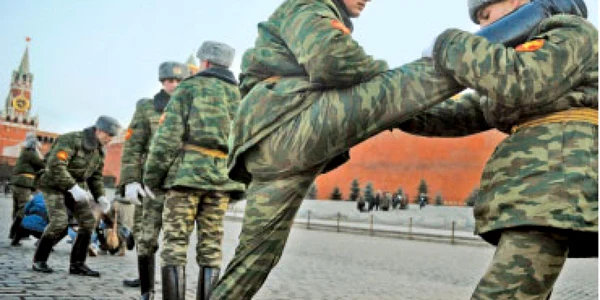 Pregătiri de paradă la Moscova