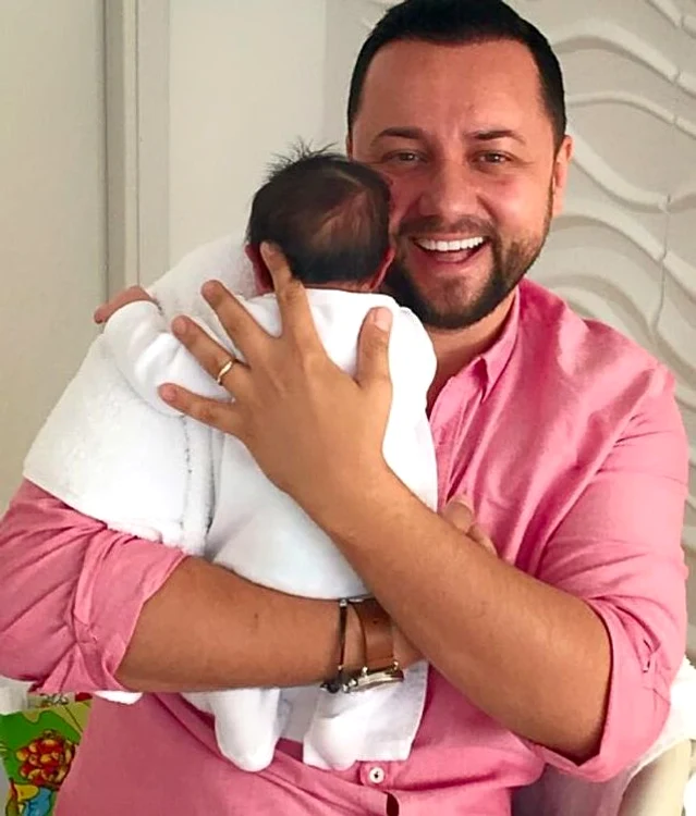 Fetiţa Andrei şi a lui Cătălin Măruţă este foarte cuminte şi mâncăcioasăfoto: Arhiva Personală