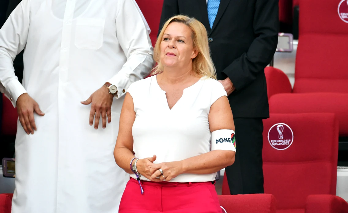 Nancy Faeser la CM 2022 FOTO Profimedia