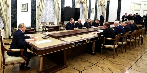Putin la intalnirea consiliului de securitate nucleara rus, sept 2024, foto The Moscow Time