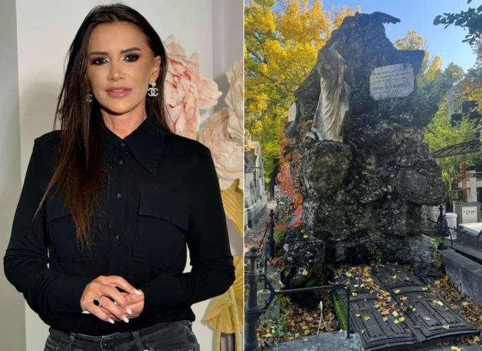 Mara Bănică, vizită emoționantă la Cimitirul Bellu / Foto: Facebook